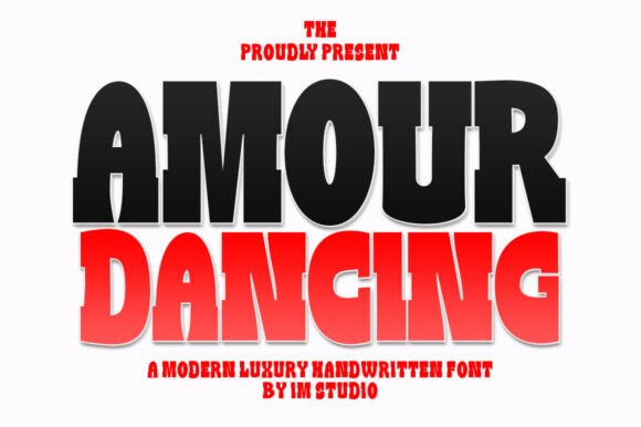 Amour Dancing: A Festive Display Font for Branding