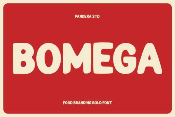 Bomega: The Bold Display Font for Food Branding