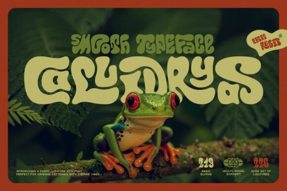 Callidryas: A Vintage Display Font for Makers