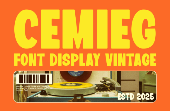 Cemieg Font: Elevate Your Brand with Vintage Style