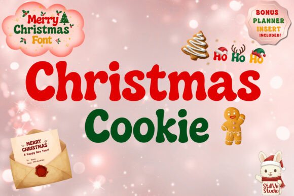 Christmas Cookie: A Retro Display Font for Holiday Design