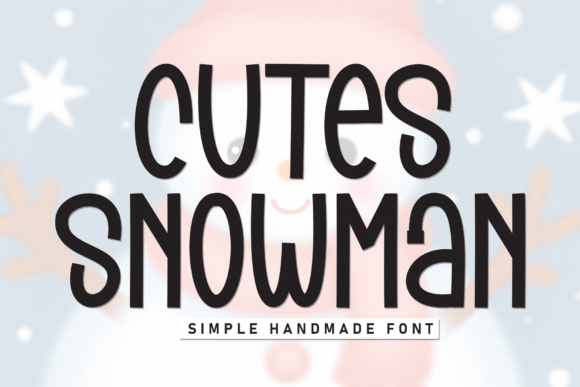 Cutes Snowman: A Playful Display Font for Makers