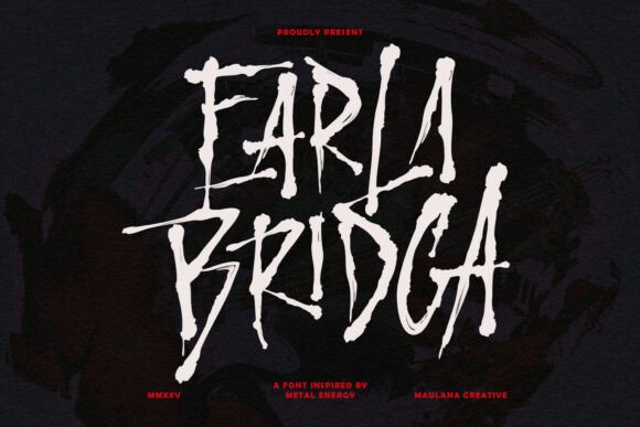 Earla Bridga: A Raw Display Font for Bold Brands