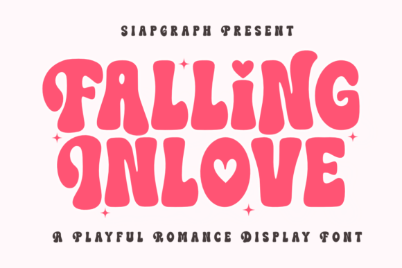 Falling Inlove: A Groovy Display Font for Branding