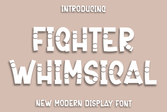 Fighter Whimsical: A Festive Display Font for Editorial Design
