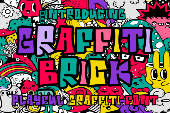 Graffiti Brick: Urban Display Font for Web Design