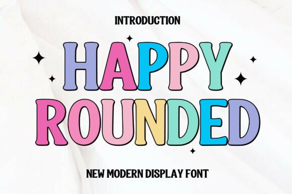 Happy Rounded Font for Makers and Crafters