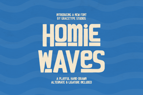 Homie Waves Font for Editorial Design