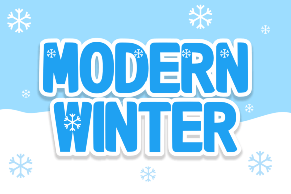 Modern Winter: A Frosty Display Typeface for Editorial Design