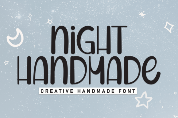 Night Handmade: A Warm Display Font for Editorial Design