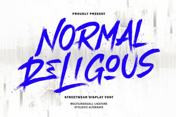 Normal Religous Typeface for Bold Editorial Design