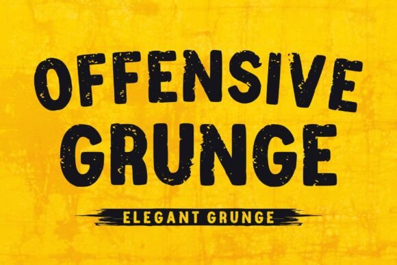 Offensive Grunge Typeface for Bold Campaigns