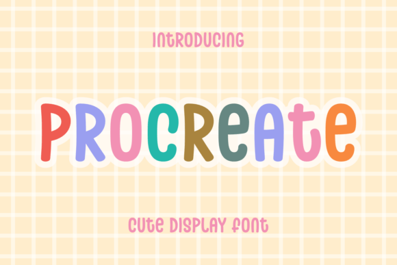 Procreate Display Font for Joyful Web Design