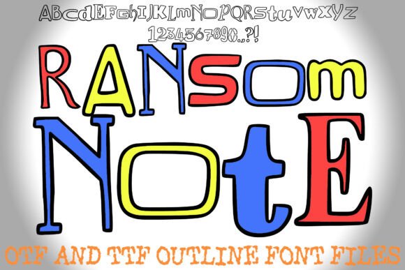 Ransom Note Font for Bold Web Design