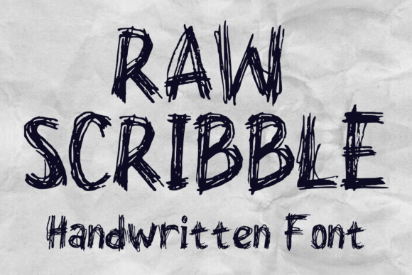 Raw Scribble: A Distinctly Organic Handwritten Typeface