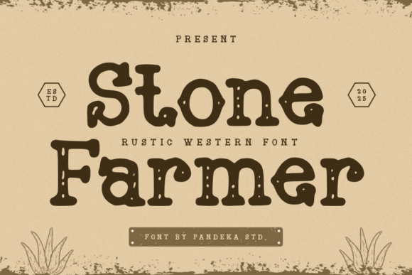 Stone Farmer Typeface for Rustic Editorial Design