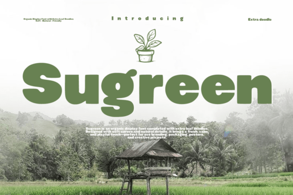 Sugreen: A Nature-Inspired Display Typeface for Makers