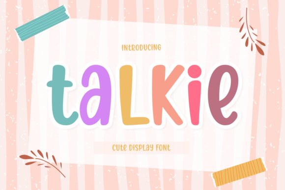 Talkie: A Cute Display Font for Digital Brands