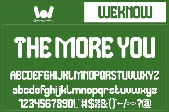 The More You: A Practical Display Font for Small Business Branding