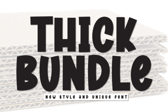 Thick Bundle Font for Bold Brand Identity