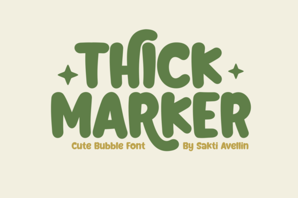 Thick Marker Font: A Playful Display Choice for Designers