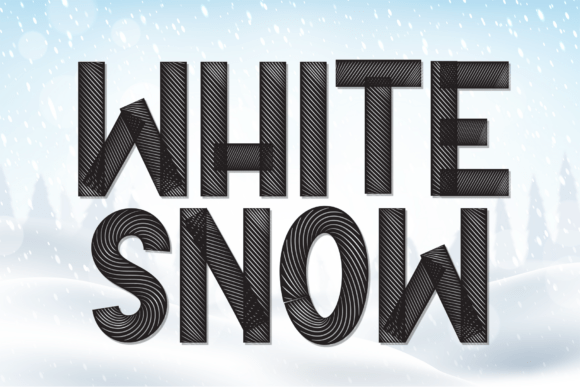 White Snow: A Charming Display Font for Editorial Design