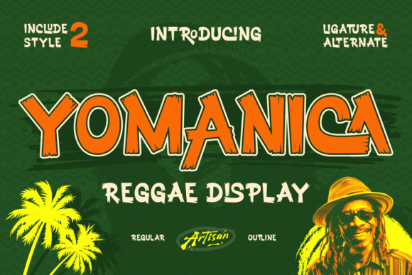 Yomanica: A Bold Reggae Display Font for Web Design